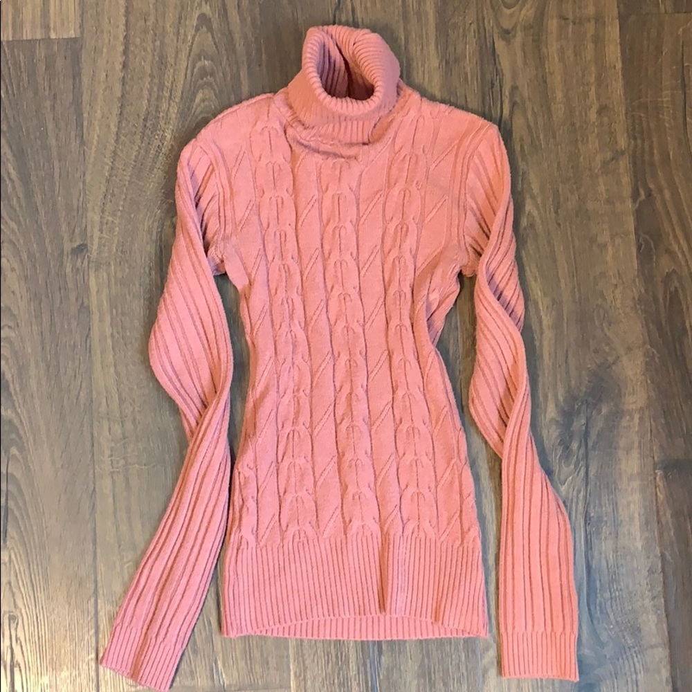 Twentyone pink cable sweater